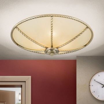 Stropní svítidlo MAURO 3xE27/60W/230V pr. 42 cm bronz