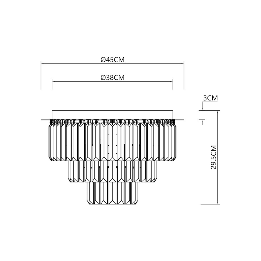 Stropní svítidlo MILANO 6xE14/40W/230V zlatá