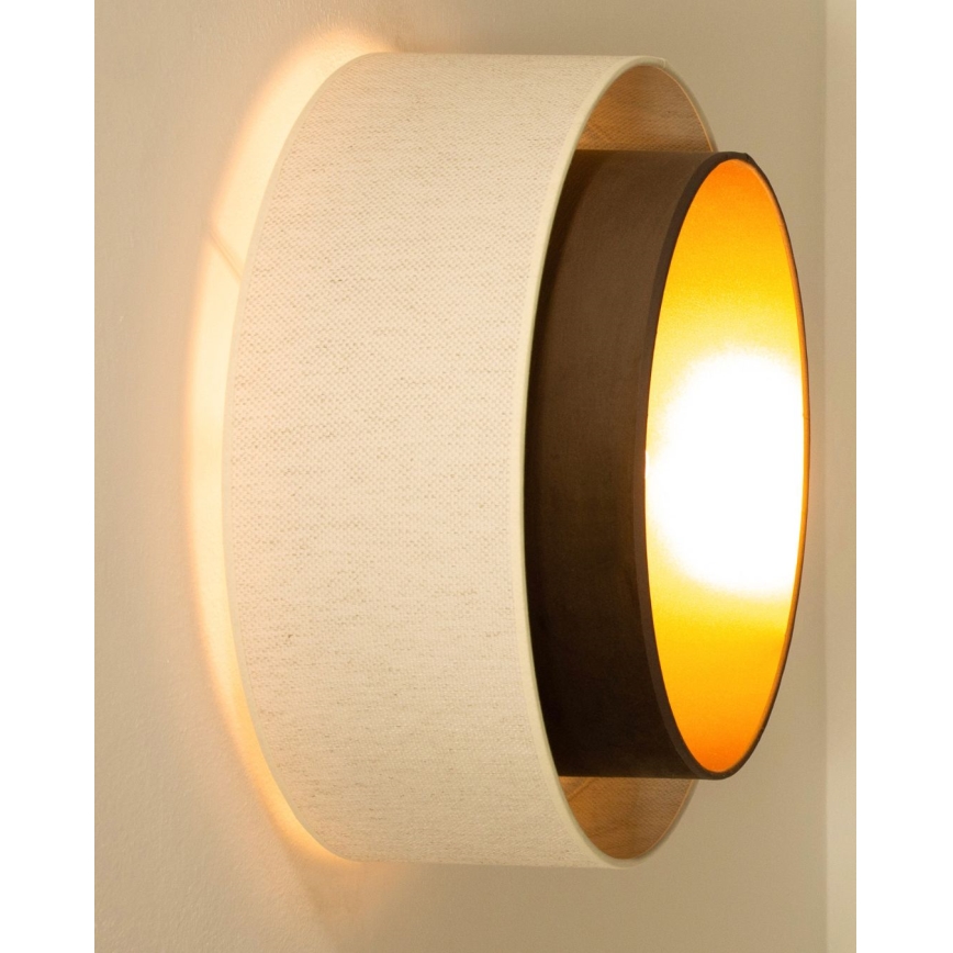 Stropní svítidlo NATIA 1xE27/60W/230V bílá/hnědá