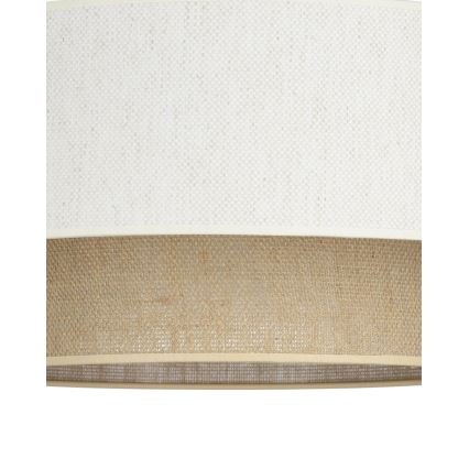 Stropní svítidlo NATIA 1xE27/60W/230V pr. 45 cm bílá/hnědá