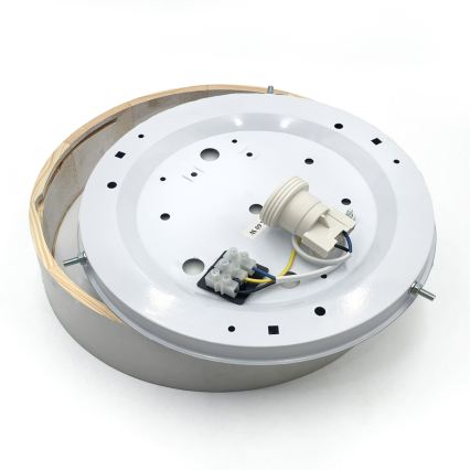 Stropní svítidlo NATURAL 1xE27/15W/230V pr. 27,5 cm borovice/bílá