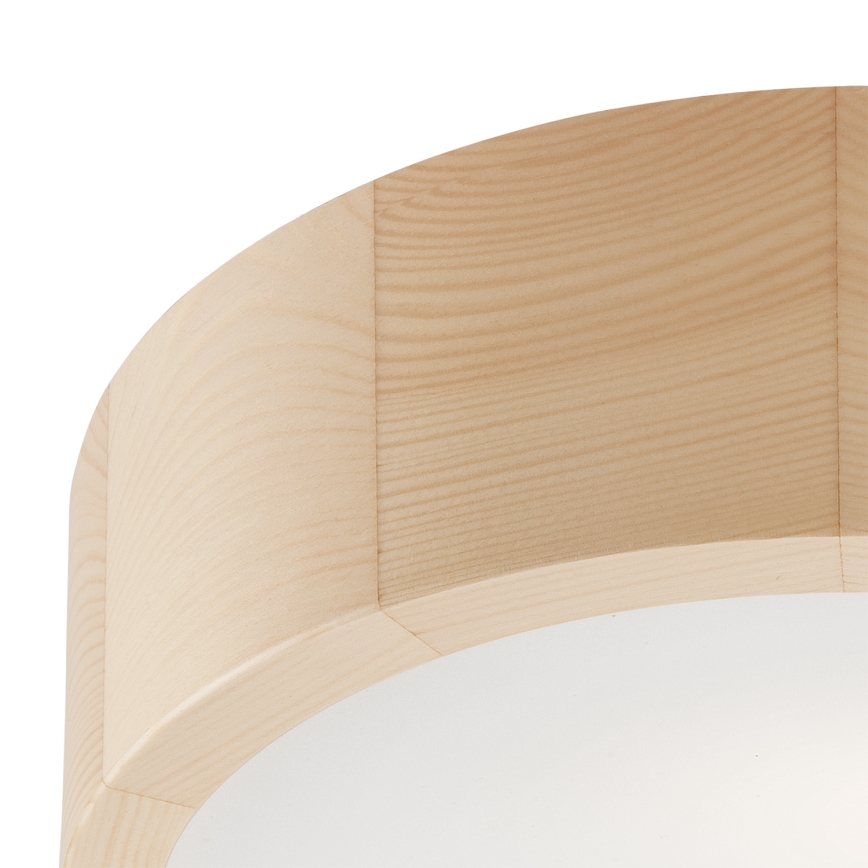 Stropní svítidlo NATURAL 1xE27/60W/230V pr. 27,5 cm borovice