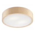 Stropní svítidlo NATURAL 2xE27/60W/230V pr. 37,5 cm borovice