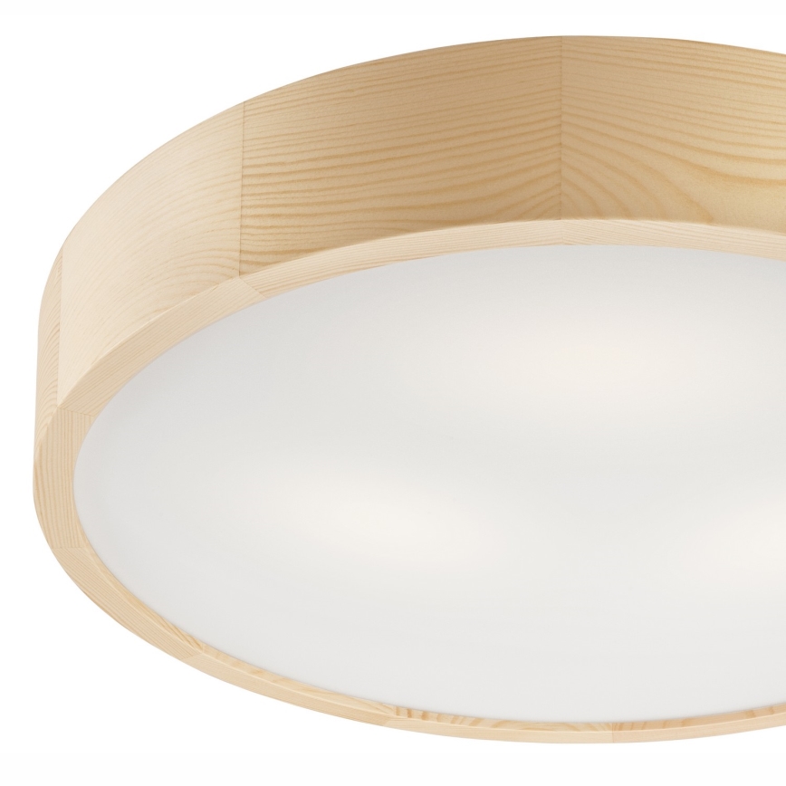 Stropní svítidlo NATURAL 3xE27/60W/230V ø 47 cm borovice - FSC certifikováno