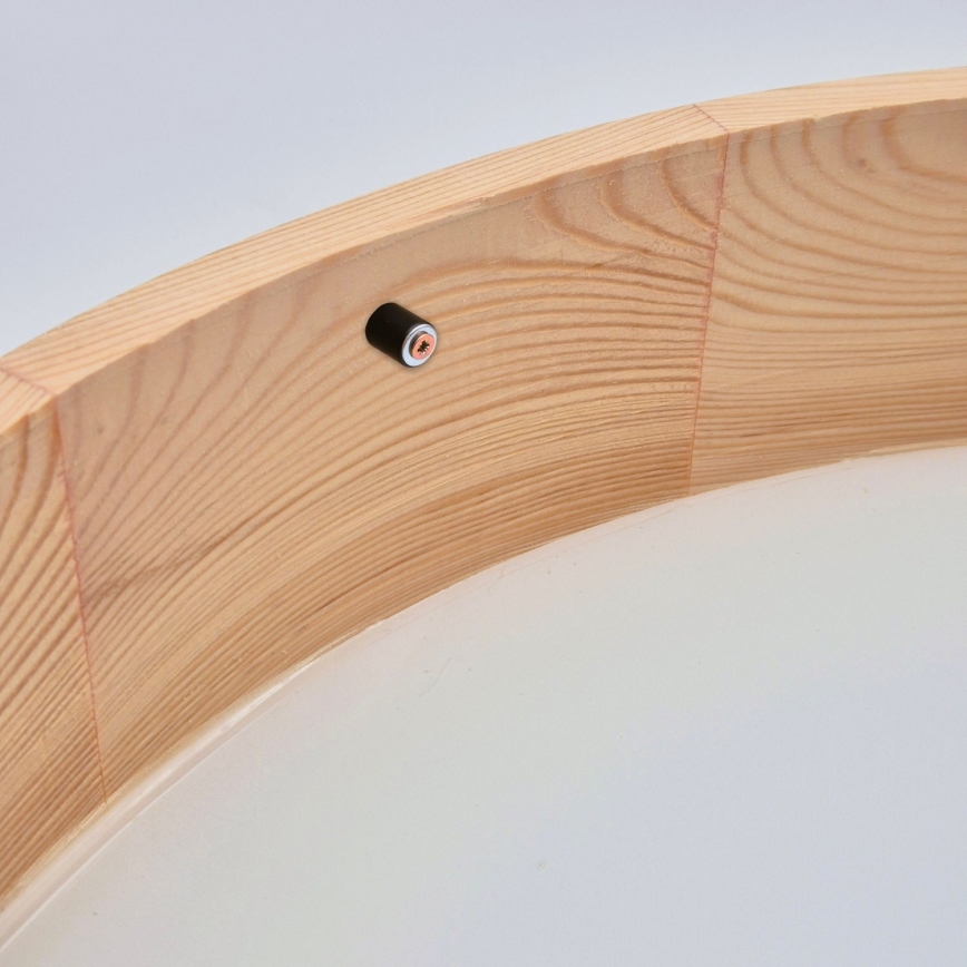 Stropní svítidlo NATURAL 3xE27/60W/230V ø 47 cm borovice - FSC certifikováno