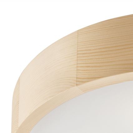 Stropní svítidlo NATURAL 3xE27/60W/230V ø 47 cm borovice - FSC certifikováno