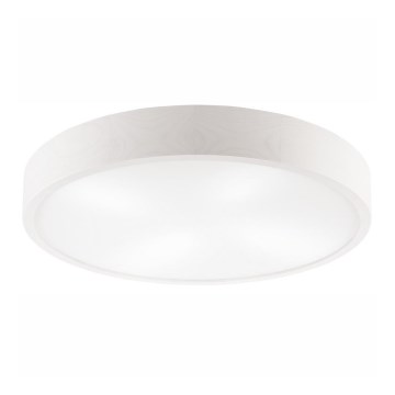 Stropní svítidlo NATURAL 4xE27/60W/230V ø 57 cm bílá/borovice