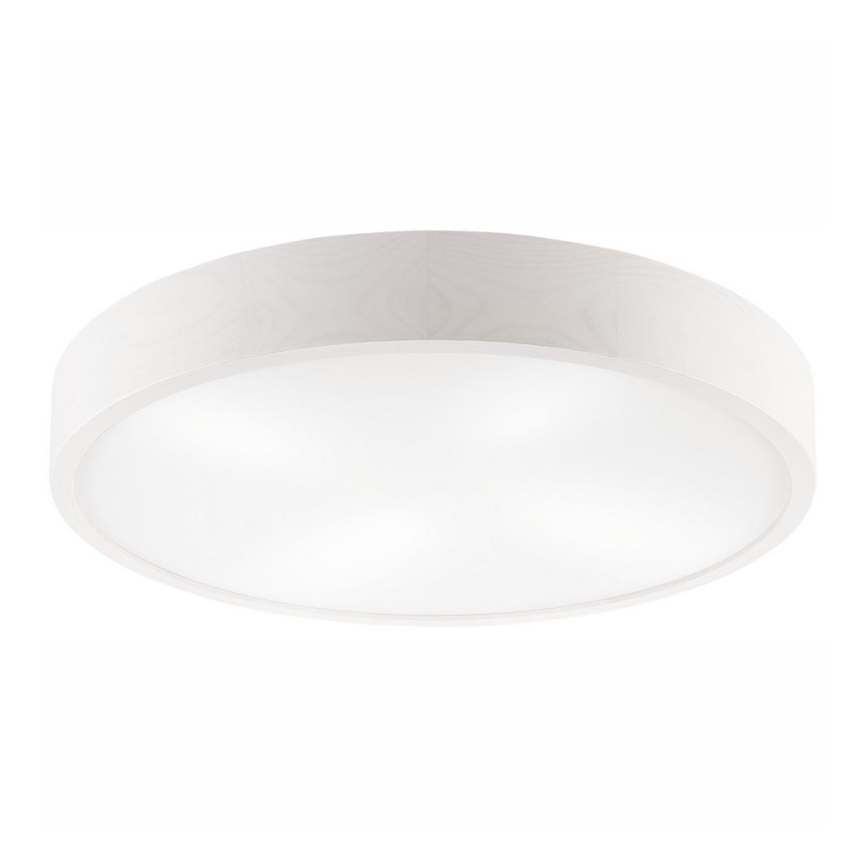 Stropní svítidlo NATURAL 4xE27/60W/230V ø 57 cm bílá/borovice