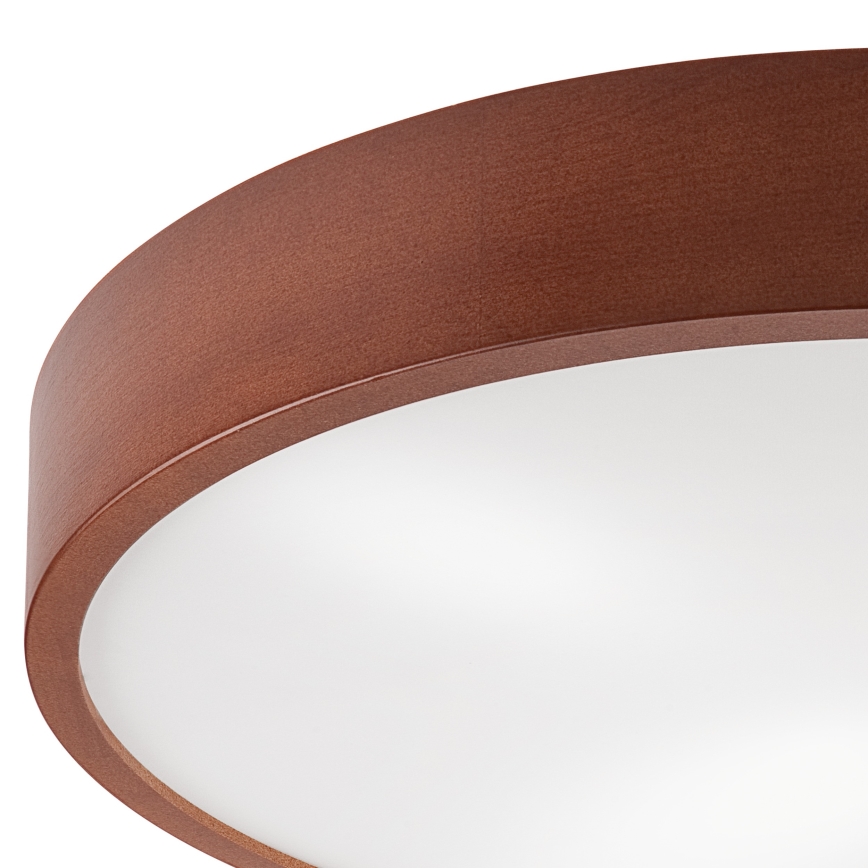 Stropní svítidlo NATURAL 4xE27/60W/230V ø 57 cm borovice/hnědá