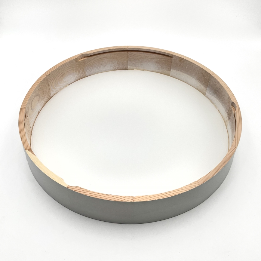 Stropní svítidlo NATURAL 5xE27/15W/230V pr. 47,5 cm borovice/bílá