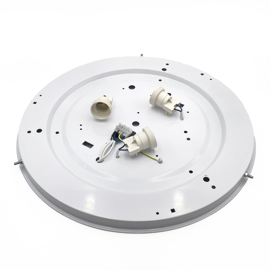 Stropní svítidlo NATURAL 5xE27/15W/230V pr. 47,5 cm borovice/bílá