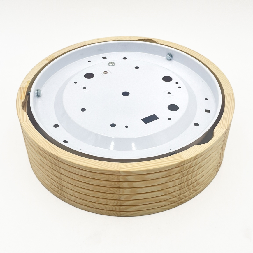 Stropní svítidlo NATURAL MODERN 1xE27/15W/230V pr. 27,5 cm borovice