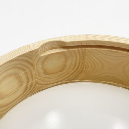 Stropní svítidlo NATURAL MODERN 1xE27/15W/230V pr. 27,5 cm borovice