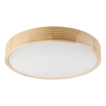 Stropní svítidlo NATURAL MODERN 4xE27/15W/230V pr. 58 cm borovice