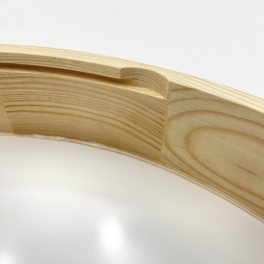 Stropní svítidlo NATURAL MODERN 4xE27/15W/230V pr. 58 cm borovice
