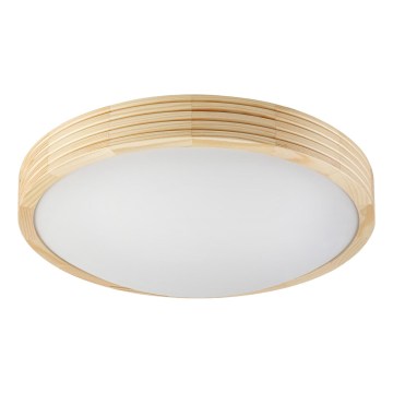 Stropní svítidlo NATURAL MODERN SLIM 2xE27/15W/230V pr. 37,5 cm borovice