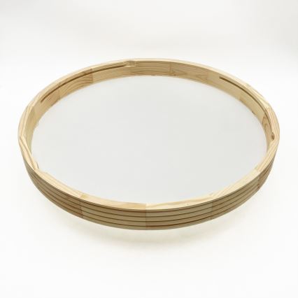 Stropní svítidlo NATURAL MODERN SLIM 3xE27/15W/230V pr. 47,5 cm borovice