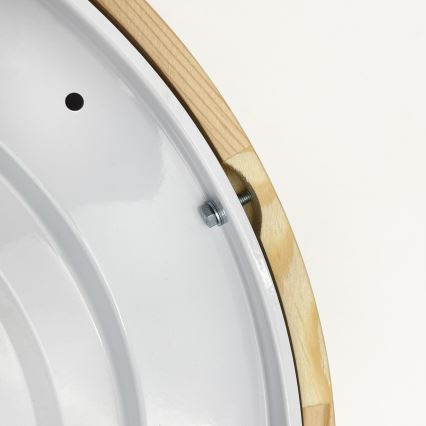 Stropní svítidlo NATURAL MODERN SLIM 3xE27/15W/230V pr. 47,5 cm borovice