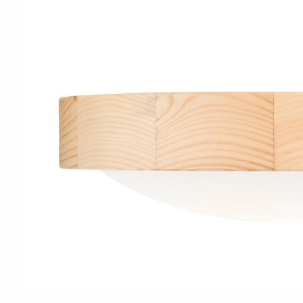 Stropní svítidlo NATURAL SLIM 1xE27/60W/230V pr. 27 cm borovice