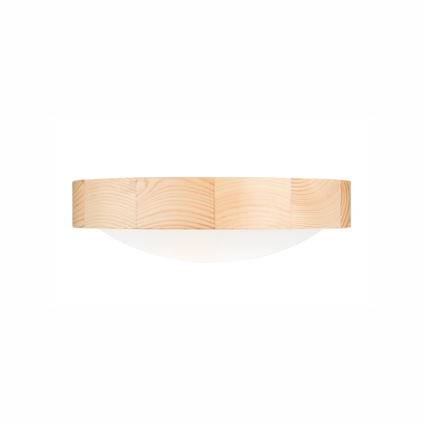 Stropní svítidlo NATURAL SLIM 1xE27/60W/230V ø 27 cm borovice
