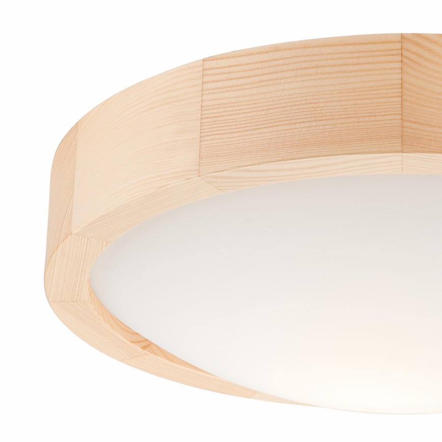 Stropní svítidlo NATURAL SLIM 1xE27/60W/230V ø 27 cm borovice