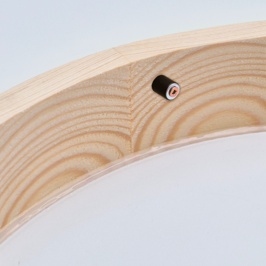 Stropní svítidlo NATURAL SLIM 1xE27/60W/230V ø 27 cm borovice
