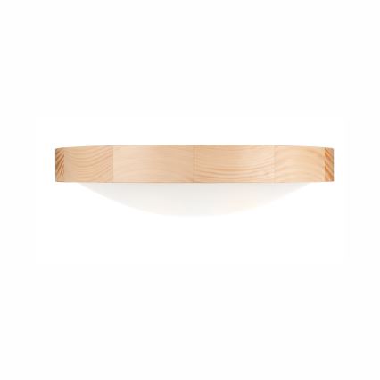 Stropní svítidlo NATURAL SLIM 2xE27/60W/230V pr. 37 cm borovice