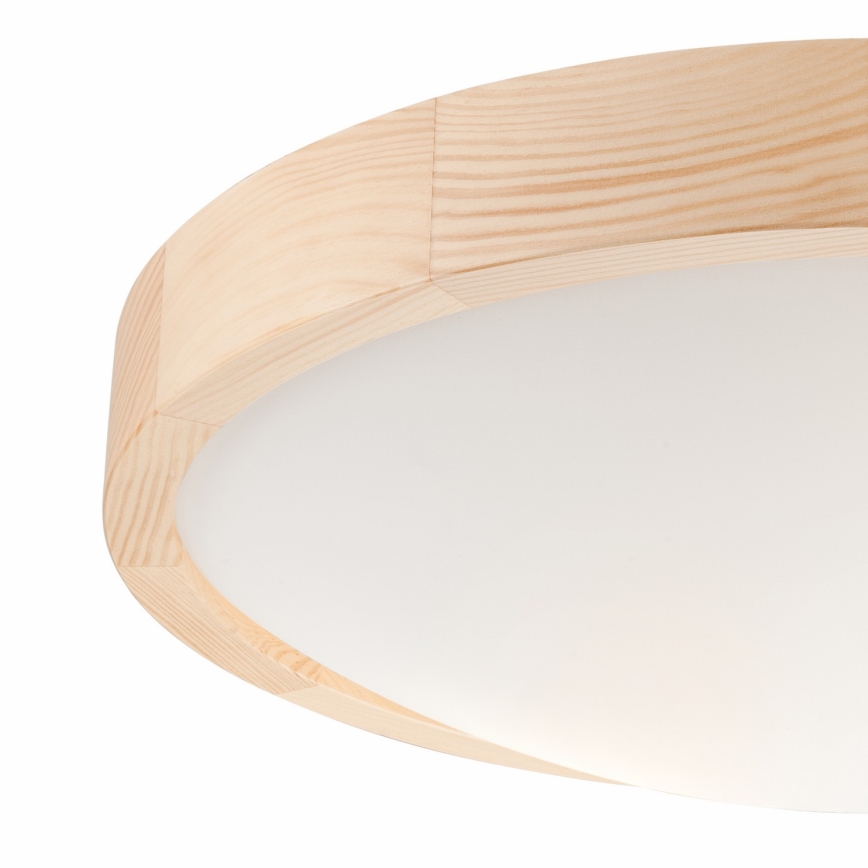 Stropní svítidlo NATURAL SLIM 2xE27/60W/230V pr. 37 cm borovice