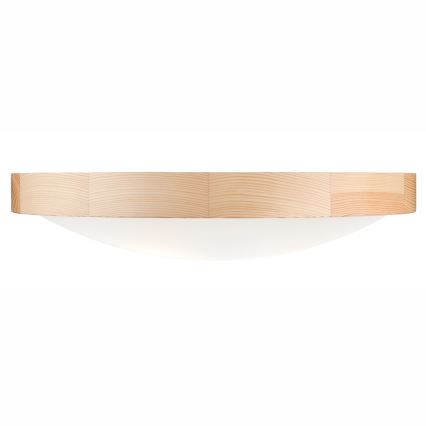 Stropní svítidlo NATURAL SLIM 3xE27/60W/230V ø 47 cm borovice