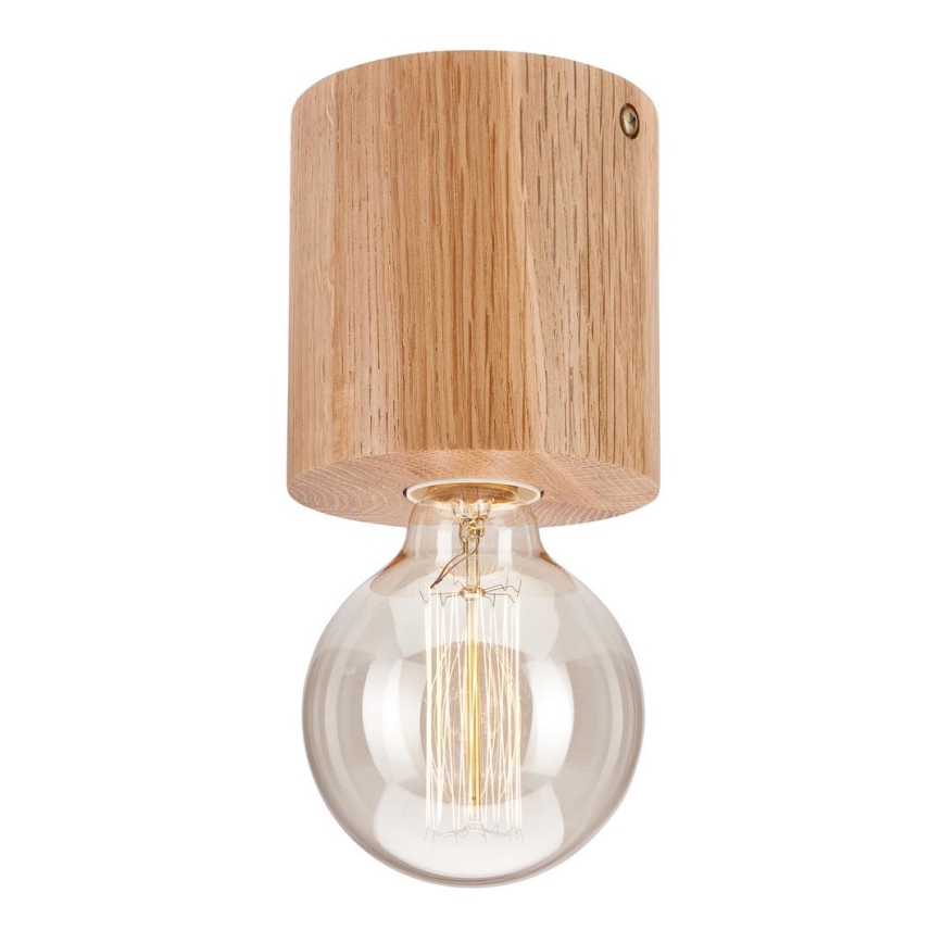 Stropní svítidlo OAK 1xE27/60W/230V dub pr. 10,5 cm