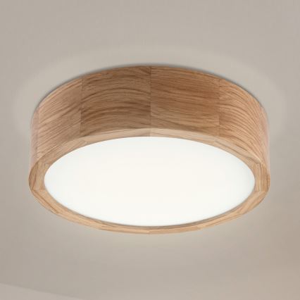 Stropní svítidlo OAK 1xE27/60W/230V dub pr. 27,5 cm