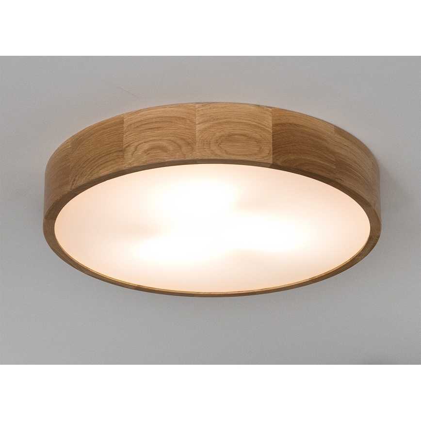 Stropní svítidlo OAK 3xE27/60W/230V dub pr. 47,5 cm