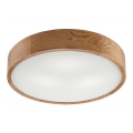 Stropní svítidlo OAK 3xE27/60W/230V dub ø 47,5 cm