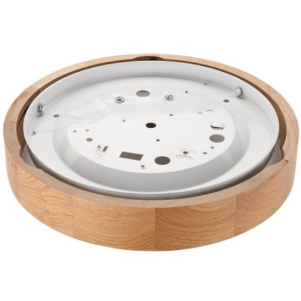 Stropní svítidlo OAK SLIM 1xE27/60W/230V dub ø 27 cm