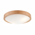 Stropní svítidlo OAK SLIM 2xE27/60W/230V dub ø 37 cm