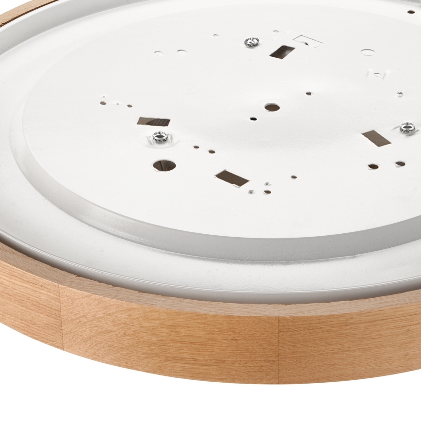 Stropní svítidlo OAK SLIM 3xE27/60W/230V dub ø 47 cm