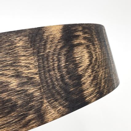 Stropní svítidlo OAK SMOKY 1xE27/15W/230V pr. 27,5 cm dub/tmavě hnědá