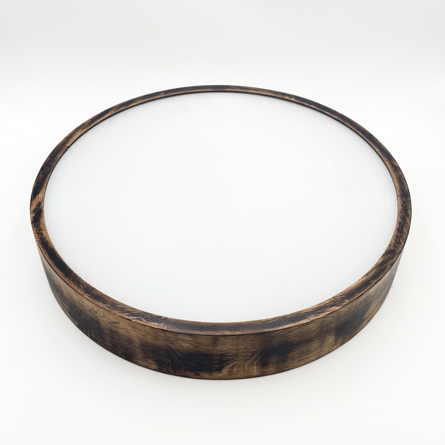 Stropní svítidlo OAK SMOKY 3xE27/15W/230V pr. 47,5 cm dub/tmavě hnědá