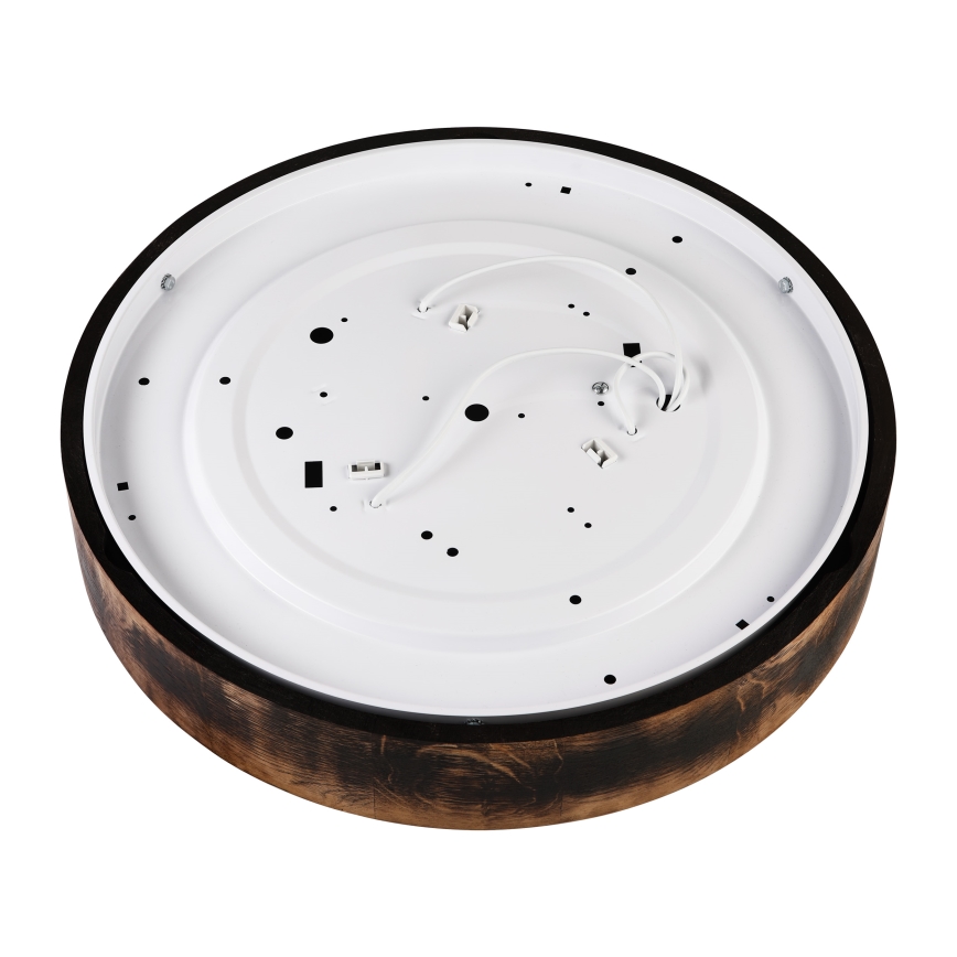 Stropní svítidlo OAK SMOKY 3xE27/15W/230V pr. 47,5 cm dub/tmavě hnědá