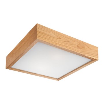 Stropní svítidlo OAK SQUARE 1xE27/60W/230V dub 27,5 cm