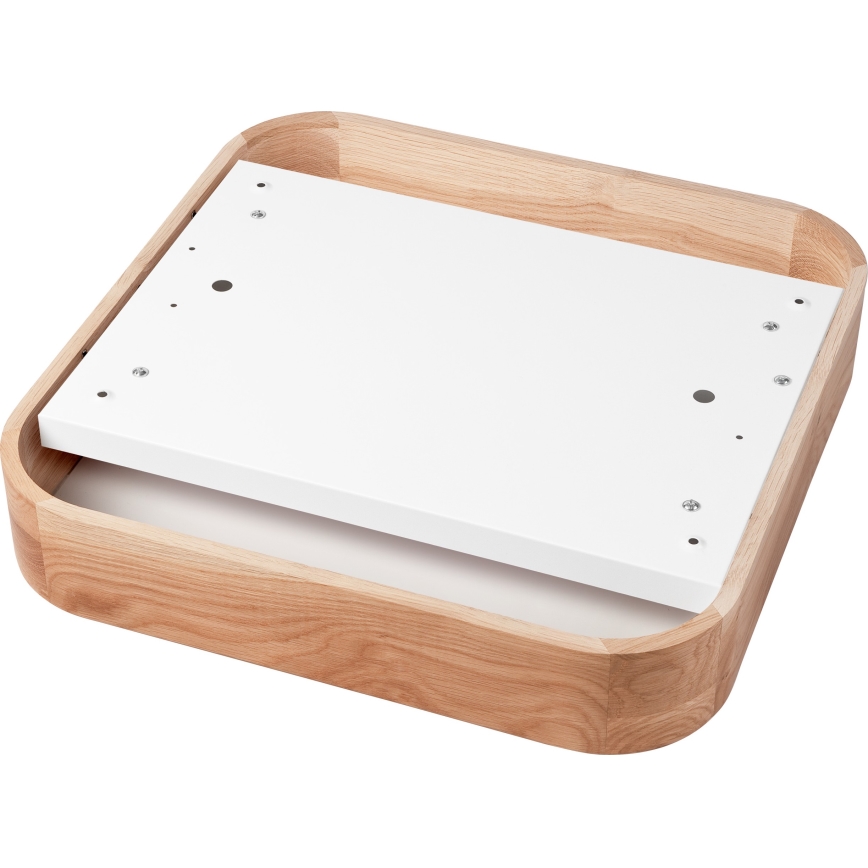 Stropní svítidlo OAK SQUARE 4xE27/15W/230V 45x45 cm dub