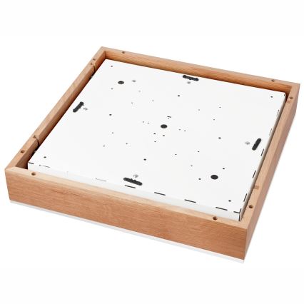 Stropní svítidlo OAK SQUARE 4xE27/15W/230V 48x48 cm dub/bílá