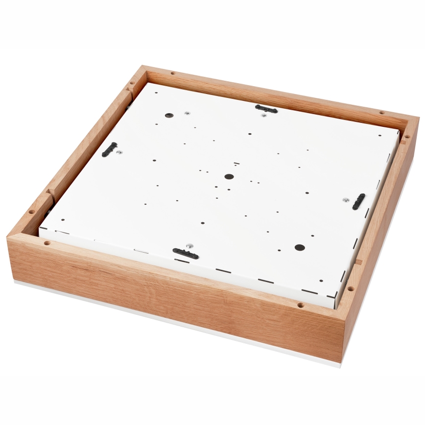 Stropní svítidlo OAK SQUARE 4xE27/15W/230V 48x48 cm dub/bílá