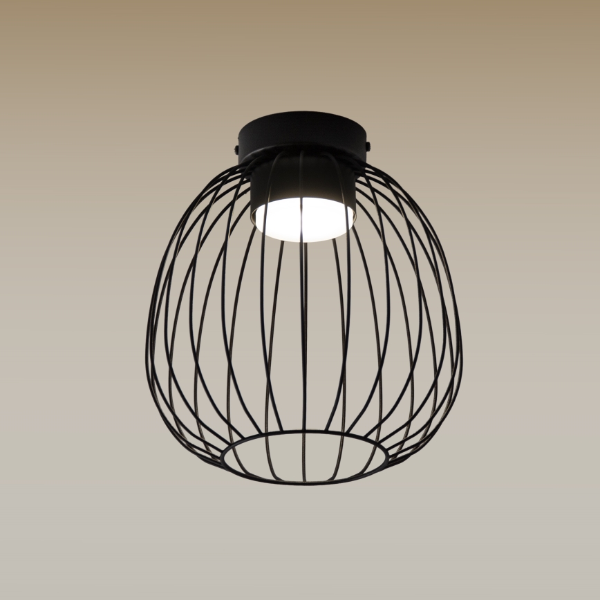 Stropní svítidlo OVELLA 1xGX53/10W/230V pr. 25 cm černá