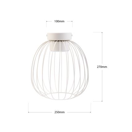 Stropní svítidlo OVELLA 1xGX53/10W/230V pr. 25 cm krémová