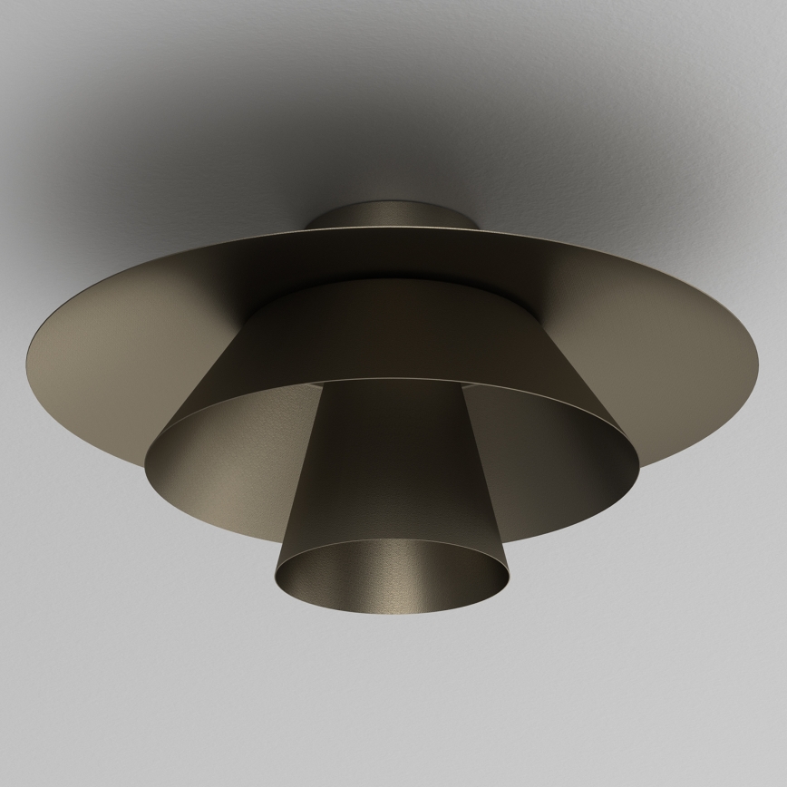 Stropní svítidlo PLATO 1xE27/15W/230V pr. 32 cm antracit