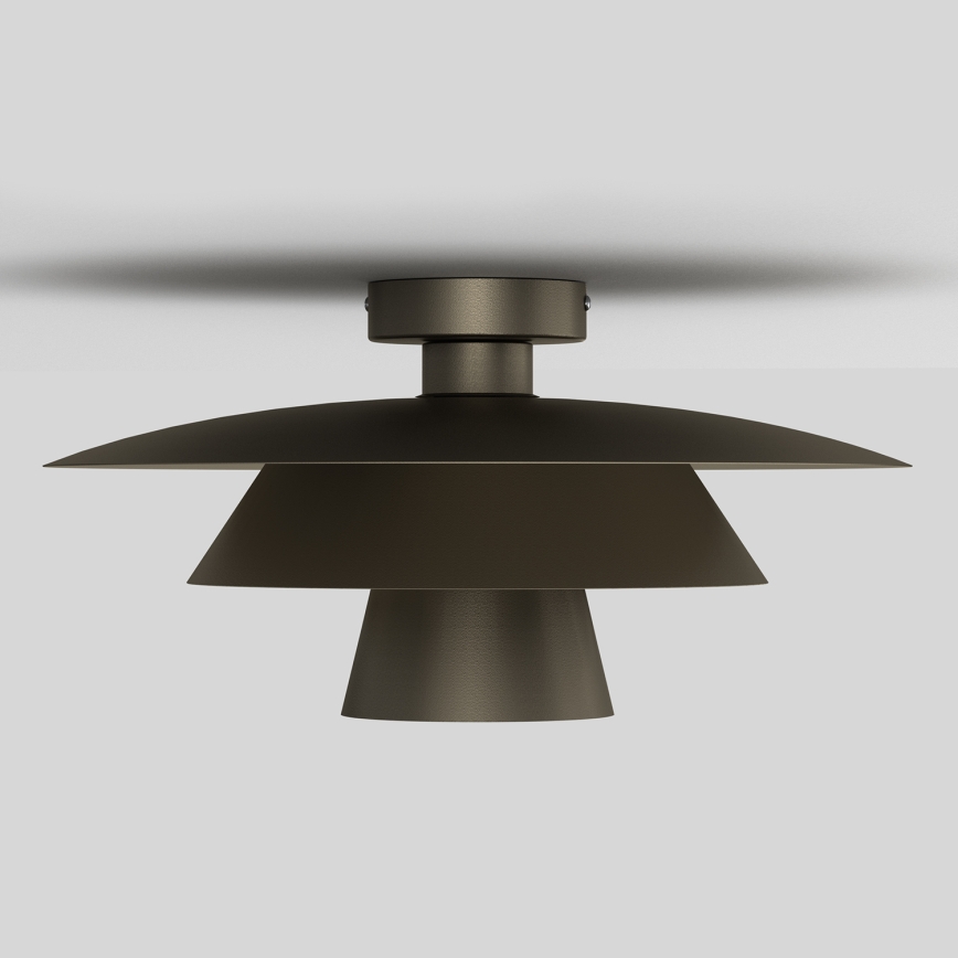 Stropní svítidlo PLATO 1xE27/15W/230V pr. 32 cm antracit