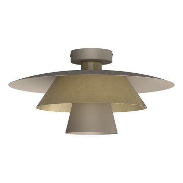 Stropní svítidlo PLATO 1xE27/15W/230V pr. 32 cm béžová/zlatá