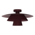 Stropní svítidlo PLATO 1xE27/15W/230V pr. 32 cm burgundy