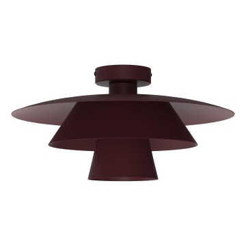 Stropní svítidlo PLATO 1xE27/15W/230V pr. 32 cm burgundy